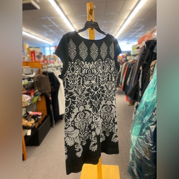 Karen Kane Ladies XL Black & Gray Sweater Dress - Picture 3 of 3